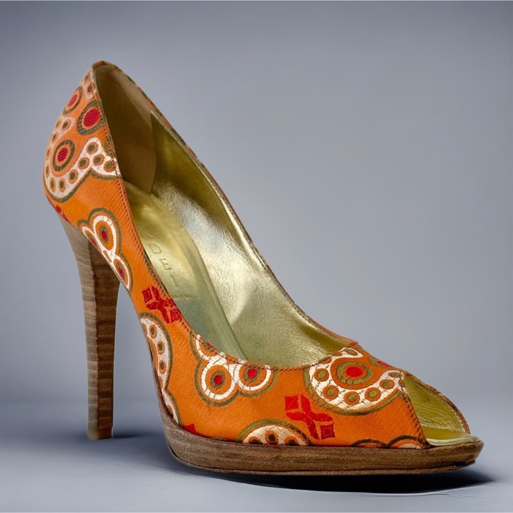 Casadei Floral Stiletto Pumps Size 8.5 👠